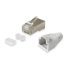 Equip Steckersatz Cat6    geschirmt   RJ45    100Stk transp. Polybeutel