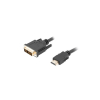 Kabel Lanberg CA-HDDV-10CC-0030-BK (HDMI M - DVI-D (18+1) M; 3m; kolor czarny)