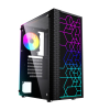GEMBIRD OBUDOWA FORNAX 2500 MIDI-TOWER (1X USB 3.0, 2X USB 2.0, HD AUDIO, SZKLANY PANEL BOCZNY) CZARNA