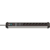 Listwa przeciwprzepięciowa Brennenstuhl 1391010800, aluminium (elok), czarna