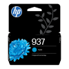 HP Oryginalny wkład z błękitnym atramentem 937