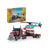 LEGO Creator 31146 Ciężarówka z platformą i helikopterem