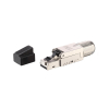 Equip Stecker Cat8.1 geschirmt   RJ45 wzf.      5Stk transp. Polybeutel