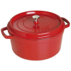Garnek żeliwny okrągły wysoki STAUB 40501-485-0 - czerwony 4.8 ltr