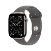 Apple Watch Series 11Â GPS + Cellular 46mmÂ Natural Titanium Case with Stone Grey Sport Band - S/M