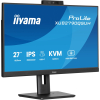 iiyama XUB2790QSUH-B2 27" IPS-panel 2560x1440 100Hz Windows Hello Kamera 5MP Auto Focus 15cm regulacja wysokości stojaka 4ms 250