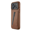 Mujjo Wallet Leather Case - etui skórzane do iPhone 17 Pro Max kompatybilne z MagSafe (tan)