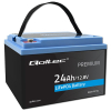 QOLTEC AKUMULATOR LIFEPO4 LITOWO-ŻELAZOWO-FOSFORANOWY | 12.8V | 24AH | 307.2WH | BMS