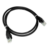 Alantec-Patch-cord U/UTP kat.5e PVC 0.25m czarny
