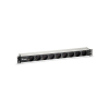 Equip 19" Steckdosenleiste 9xSchuko->St.90Â° si.         Alu.
