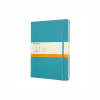 MOLESKINE Notes Classic XL (19x25 cm) w linie, twarda oprawa, reef blue, 192 strony, niebieski