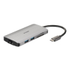 D-Link DUB-M810 stacja dokująca Przewodowa USB 3.2 Gen 1 (3.1 Gen 1) Type-C Aluminium