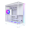 Montech KING 45 PRO PC-Gehäuse, Midi-Tower, ATX, Tempere Glass, RGB - weiß