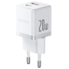 Ładowarka sieciowa Baseus Palm 20W USB-C USB-A - biała