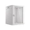 Szafa rack Lanberg WF01-6615-10S (15U; 769mm / 600mm / 600 mm; wisząca; Szklane; 19''; kolor szary)