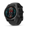 Zegarek sportowy Garmin Fenix E Stainless Steel AMOLED 47mm Czarny