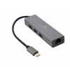 GEMBIRD ADAPTER USB-C -> LAN RJ-45 1GB NA KABLU HUB 3X USB 3.1