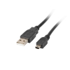 Kabel Lanberg CA-USBK-10CC-0018-BK (USB 2.0 M - Mini USB M; 1,8m; kolor czarny)