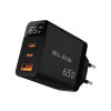BLOW ŁADOWARKA SIECIOWA LCD GNIAZDO USB + USB-CX2 PD 65W GAN CZARNA WATOMIERZ