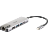 Adapter D-Link DUB-M520 - Przewodowy - Thunderbolt 3 - 60 W - 10,100,1000 Mbit/s - IEEE 802.3 - IEEE 802.3ab - IEEE 802.3az - IEEE 802.3u - IEEE 802.3