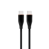 GEMBIRD KABEL USB TYP-C POWER DELIVERY (PD) 60 W, "PREMIUM SILICON", OPLOT SILIKONOWY, 1.5 M, CZARNY