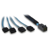 Inter-Tech Kabel SFF 8643 - 4x SATA/SAS- 0,7m Crossover