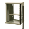 EmiterNet Szafa wisząca niedzielona 10'' 9U, drzwi blacha/szkło, 325×330x445mm (szer./gł./wys.)