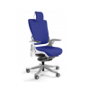 Fotel biurowy Wau 2 BL415 tkanina royalblue/biały
