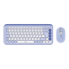 Logitech Pop Icon Combo klawiatura Dołączona myszka Uniwersalne Bluetooth QWERTY Turecki Liliowy, Biały