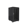 LANBERG SZAFA RACK STOJĄCA 19" 22U 600X800 DRZWI PERFOROWANE CZARNA (FLAT PACK)