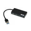 Hub IBOX USB 3.0 CZARNY 4-PORTY, SLIM IUH3F56 (4x USB 3.0; kolor czarny)