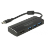 DeLOCK 63931 stacja dokująca USB 3.2 Gen 1 (3.1 Gen 1) Type-C Czarny