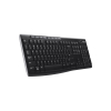 Klawiatura Logitech K270 (bezprzewodowa czarny USB) US