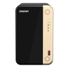 Qnap TS-264-8G, Tower, 2 x 2.5"/3.5" SATA, Intel Celeron N5105/N5095 4C/4T, 8 GB DDR4 onboard not expandable, 2 x 2.5GbE, optional 10GbE, External ada