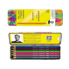 CARAN D'ACHE Kredki Germanier, 13 unikatowych kredek z drewna cedrowego w neonowych, metalicznych i akwarelowych kolorach, w holograficznym etui wraz