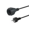 Equip Stromkabel CEE 7/7->CEE 7/3 St/Bu   schwarz     10.00m