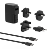 Ładowarka z Powerbankiem Belkin BoostCharge Hybrid Wall Charger 25W + Power Bank 5K + Travel Adapter Kit 1xUSB-A + 1xUSB-C PD3.0 5000mAh 20W Black