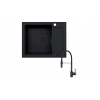 Zlew MIDO (62x50) 1B 1D Black Edition + Bateria SERINA