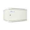 Extralink Szafa rack 6U 600x450 ASP Szara montowana na ścianie, drzwi blaszane pełne