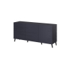 Komoda NOVA 155x40x72 granat mat