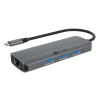 ICY BOX IB-DK4034a-CPD Przewodowa USB 3.2 Gen 1 (3.1 Gen 1) Type-C Aluminium, Srebrny