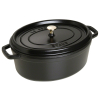 STAUB Żeliwny garnek owalny 40509-322-0 6,7l czarny