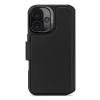 Skórzana obudowa ochronna do iPhone 16 kompatybilna z MagSafe, czarna