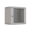 Szafa instalacyjna rack wisząca 19" 9U 540x350 szara drzwi przeszklone LANBERG (FLAT PACK)