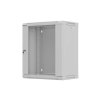 LANBERG SZAFA INSTALACYJNA RACK WISZĄCA 19" 12U 540X350 CZARNA SZARA PRZESZKLONE (FLAT PACK)