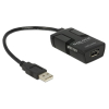 DeLOCK 62588 kabel USB 0,15 m USB A Czarny