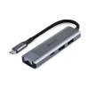 Lindy 43422 huby i koncentratory USB 3.2 Gen 2 (3.1 Gen 2) Type-C 10000 Mbit/s Szary