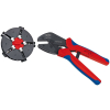 Knipex 97 33 02 zaciskarka kablowa Narzędzie do zaciskania Niebieski, Czerwony