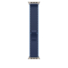 Apple Watch 49mm Blue/Bright Blue Trail Loop M/L - Natural Titanium Finish