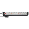 Listwa zasilająca Brennenstuhl Premium-Line 19 cali Steckdosenleiste 8-fach, Juodas/Lichtgrau, 3m
